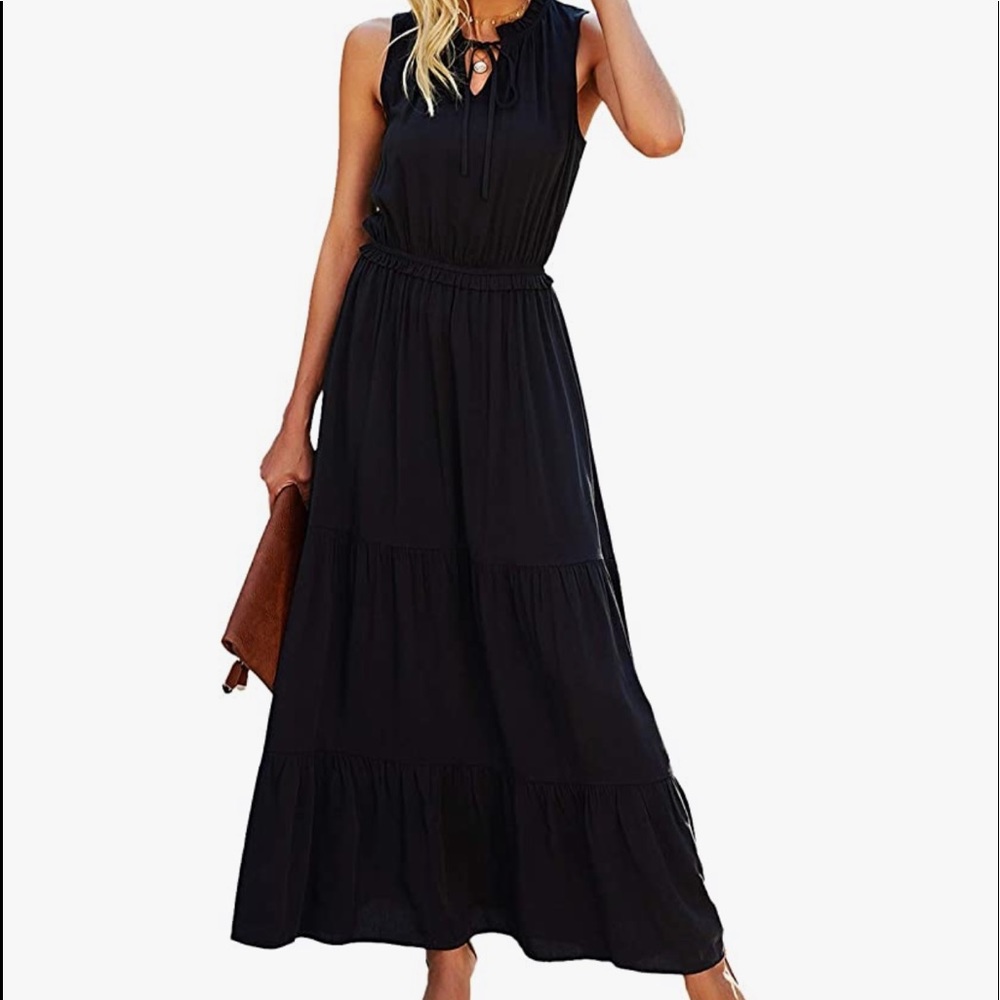 KIRUNDO 2021 Summer Women’s Sleeveless Maxi Dress